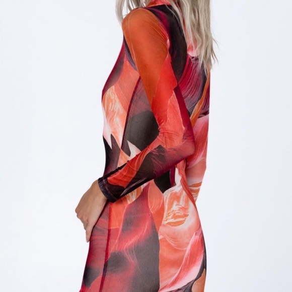 Princess Polly Naina Red Mini Dress - Picture 2 of 2